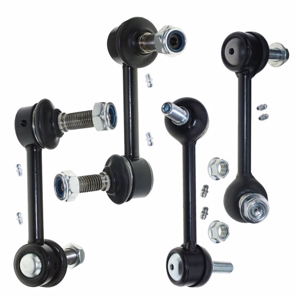 4pcs Stabilizer Sway Bar Links for 2004-2007 Rainer/Trailblazer/Envoy Front and Rear Stabalizer Sway