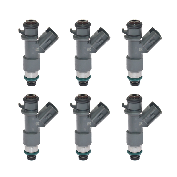 6Pcs Fuel Injectors 12 Holes Nozzles for 08-12 Accord, 2012 Crosstour EX-L, EX, 10-11 Accord Crosstour EX-L, EX 3.5L, Acura RDX, TL, ZDX, MDX, TSX, RL 3.5L 3.7L FJ982 16450-R70-A01