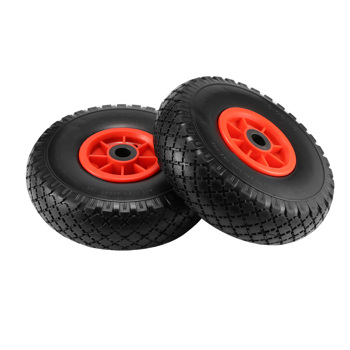 2 pcs Electric Scooter Wheel Wheel With Air Tire Metal Hub Trolley Cart Wheel
