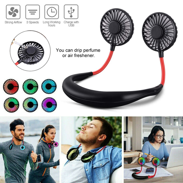 Sports Fan Travel Hanging USB Charging Creative Lazy Tool Neck Portable Running