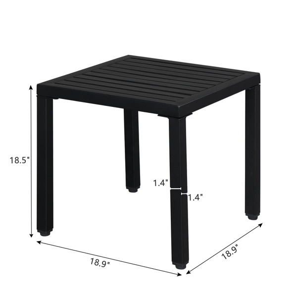 19*19*18" Fashionable and Simple Wrought Iron Side Table