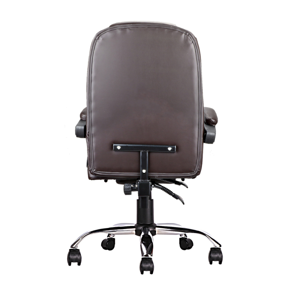 High Back Office Chair, Adjustable Ergonomic Office Chair, Executive PU Leather Swivel Work Chair with Lumbar Support, Computer Desk Chair with Footrest for Home Office Furniture