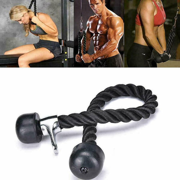 70cm triceps rope, triceps rope, multi-gym, triceps, biceps, pull aid, training rope