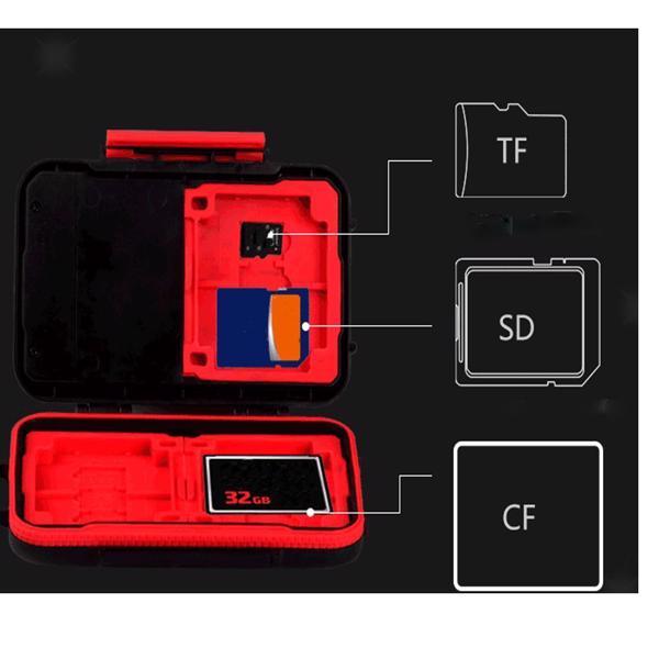 Waterproof Protector Holder for SD/TF/CF Card Memory Card Case Hard Storage Box