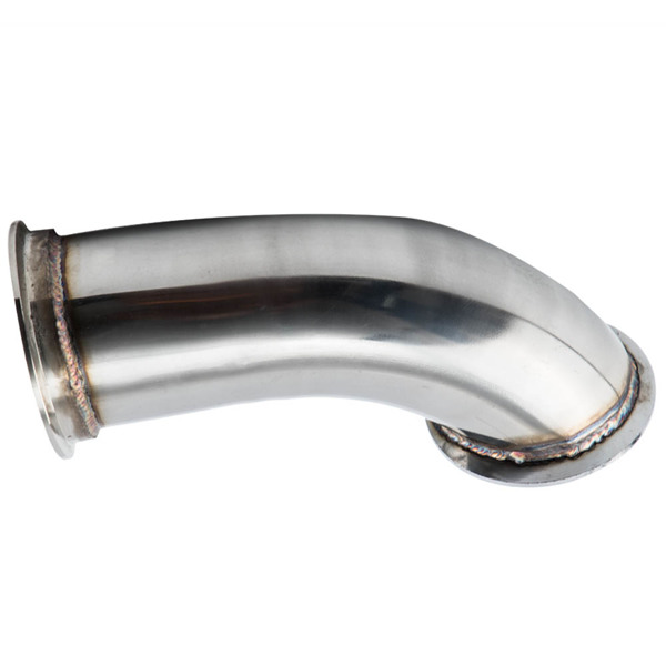 Universal Elbow Adapter Downpipe 90 Degree T304 Stainless 3.0"ID V-band Flange