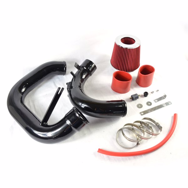 Intake Pipe with Air Filter for Mazda3 2004-2009 2.0L/2.3L Black & Red