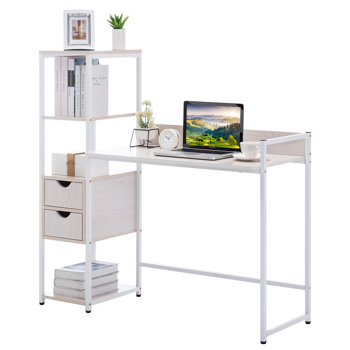 Computer desk with shelf office table for home office indoor