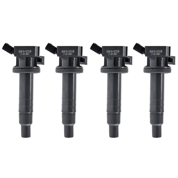 4Pcs Ignition Coil Pack Set of Replacement for 1.8L L4 Toyota Corolla Matrix Chevrolet Prizm & More Replaces# 9008019015, 9008019019, 9091902239