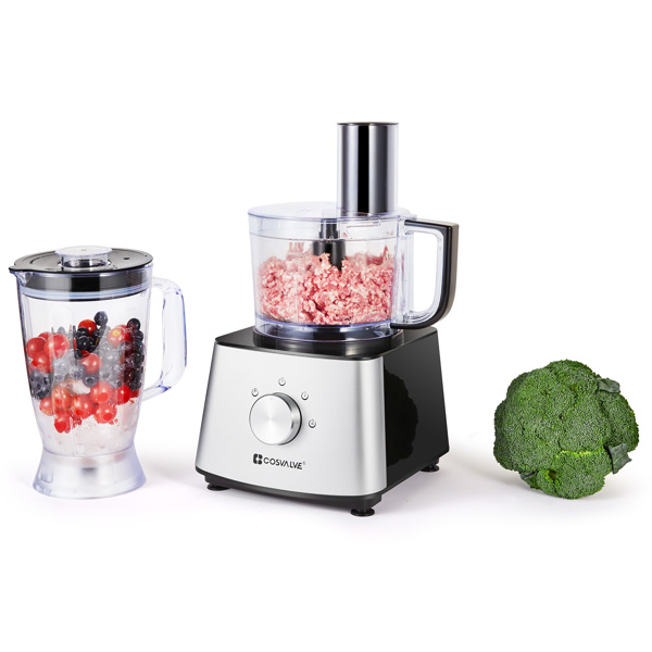 9-in-1 Variable Speed ​​Food Processor Silver