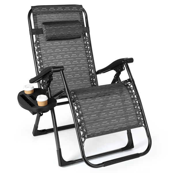 57 cm super wide sun lounger folding deck chair garden lounger