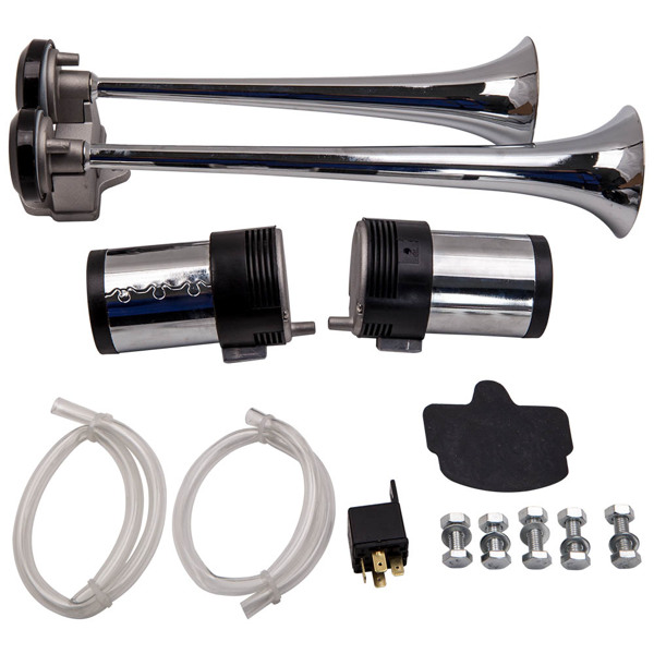 Air Horn Dual Trumpet With Air Compressor For Car Train Trunk 150DB