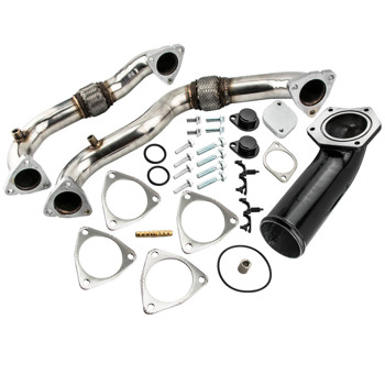 Turbo Up Pipes + Intake Elbow for Ford F250 F350 F450 6.4L Super Duty 2008-2010