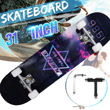 Four Wheels Double Tilt Skateboard Adult Dance Board Longboard Skateboard