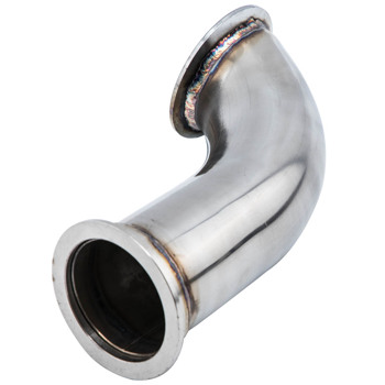 Universal Elbow Adapter Downpipe 90 Degree T304 Stainless 2.5\\"ID V-band Flange