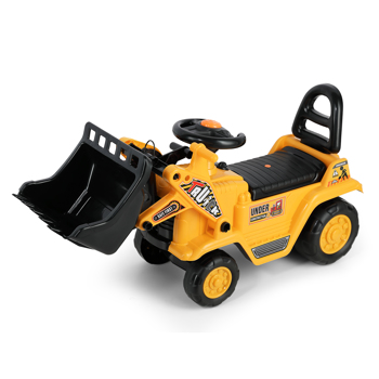 Push car tractor children\\'s excavator with built-in storage compartment