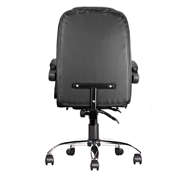 High Back Office Chair, Adjustable Ergonomic Office Chair, Executive PU Leather Swivel Work Chair with Lumbar Support, Computer Desk Chair with Footrest for Home Office Furniture