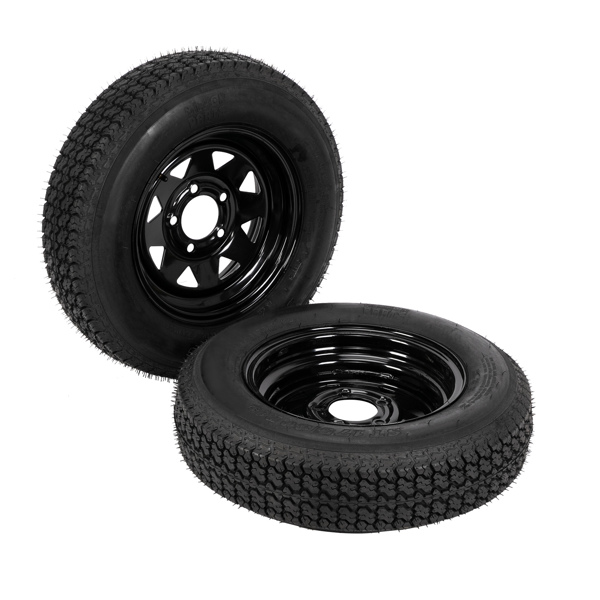 G33000165 ZY ST175-80D-13 5Lug 6PR QM188 * 2 Black Rim 车轮 MP-12