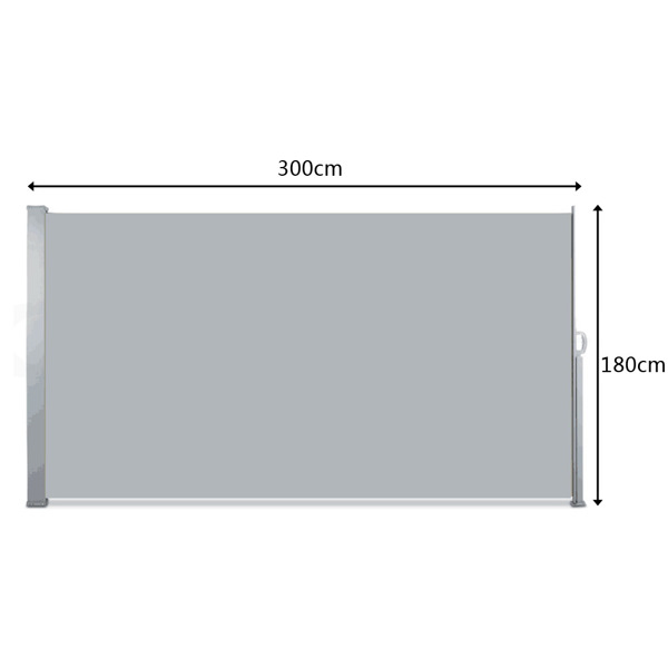 1.8x3m Outdoor Aluminum Pull Shed Light Gray 