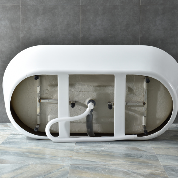 White Acrylic Oval 150 * 80 *  58 cm Bathtub Without Base 822
