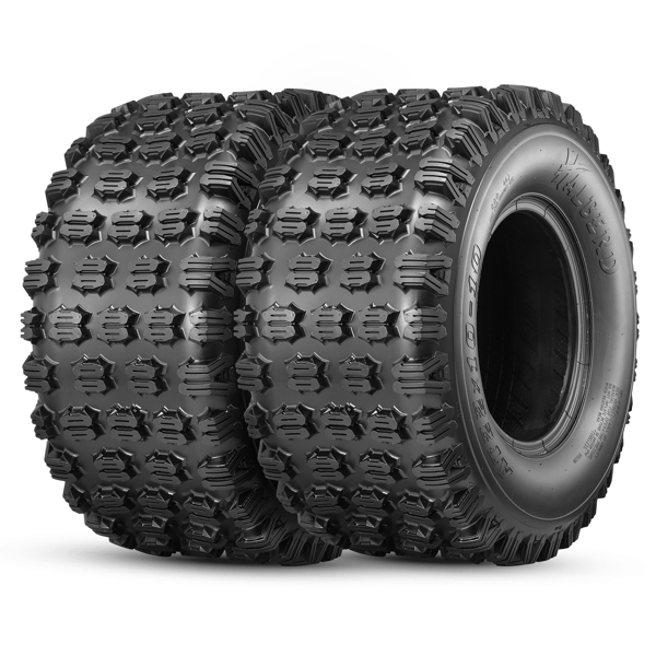Set Of 2 22x10-10 ATV Tires 4Ply Heavy Duty All Terrain Tires