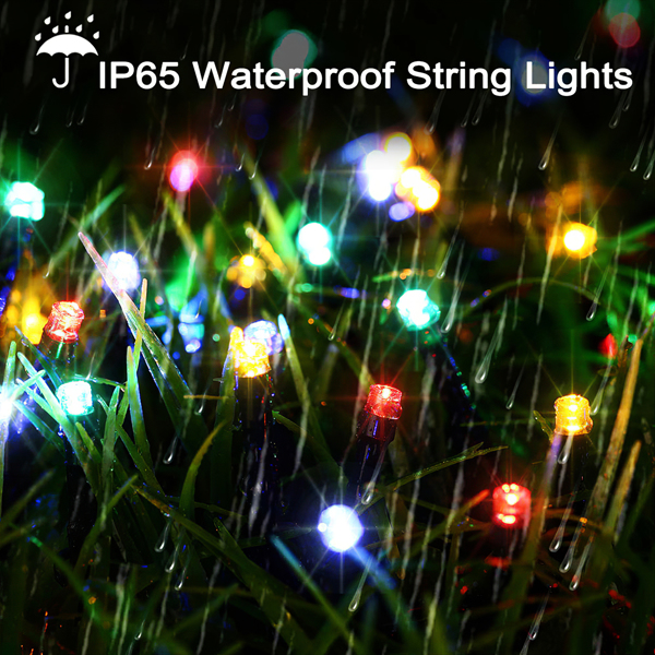 12m/39.36ft Solar Power Led String Light Waterproof Outdoor Garden Light String Christmas Festival Celebration Decoration String Lights for Yards Lawns Pathways Fences