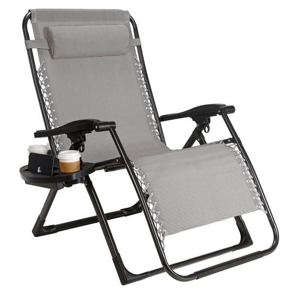 57 cm super wide sun lounger folding deck chair garden lounger