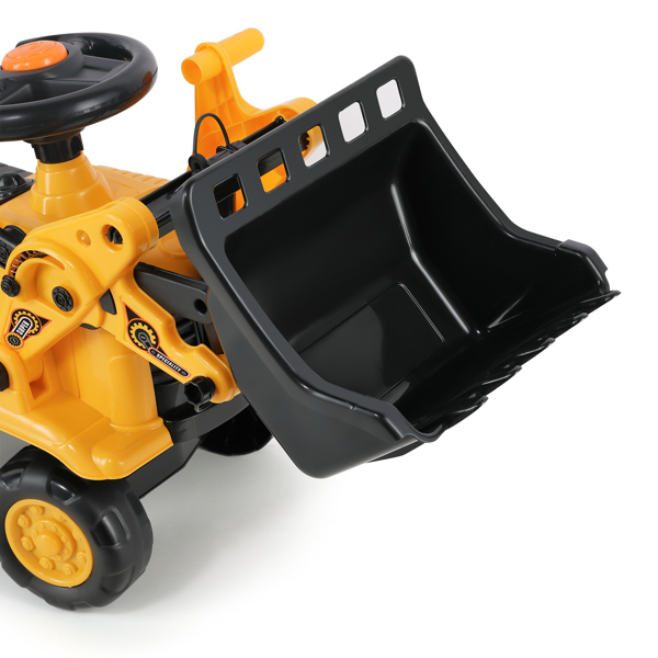Slide car tractor slide children children's excavator with built-in storage compartment