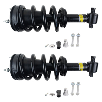 2Pcs Front Shock Absorbers w/ Coil Spring for 2007-2014 Cadillac Escalade Chevy Avalanche Suburban 1500 Tahoe GMC Yukon 15886465 15909491 15911938