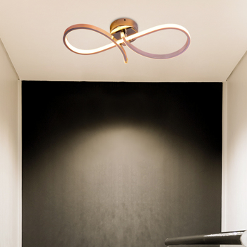 LED Figure Eight Ceiling Light 30W 3000K Chandelier Lamp Modern Design for Living Room Bedroom Kitchen