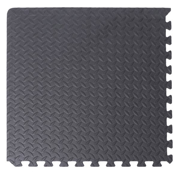 12psc EVA Foam Mat with Non-Slip Leaf Patterns Multifunctional Excise Floor Cushion Comfortable Foam Floor Tiles Set for Bedroom Office