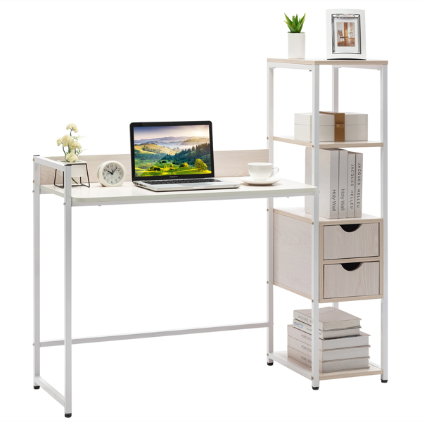 Computer desk with shelf office table for home office indoor