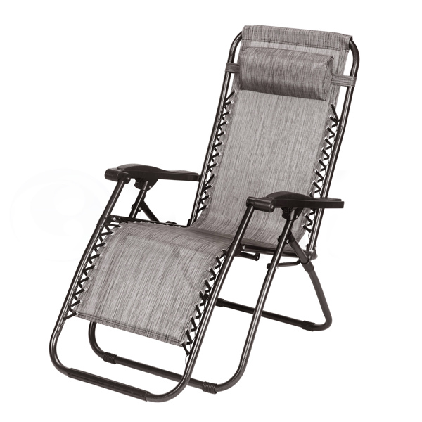 Folding Chair Set of 2 Sun Lounger Garden Lounger with Cup Holder Brown Yellow