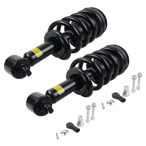 2Pcs Front Shock Absorbers w/ Coil Spring for 2007-2014 Cadillac Escalade Chevy Avalanche Suburban 1500 Tahoe GMC Yukon 15886465 15909491 15911938