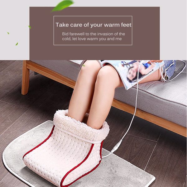 Electric Heating Foot Warmer Plug-in High-top Electric Heating Shoes Winter Office Bedroom