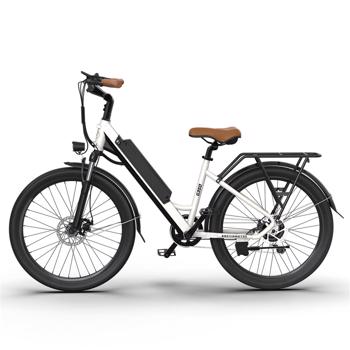 AOSTIRMOTOR 26\\" Tire 350W Electric Bike 36V 10AH Removable Lithium Battery City Ebike for Adults Girls G350 New Model 