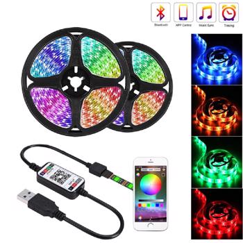 【WISH prohibited sales】RGB LED Strip Light with Bluetooth Controller