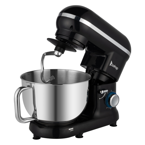 ZOKOP SM-1519N Chef Machine 5.5L 1500W Mixing Pot with Handle Black Spray Paint