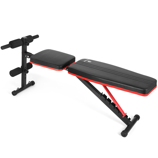 Weight bench adjustable training bench with pull rope