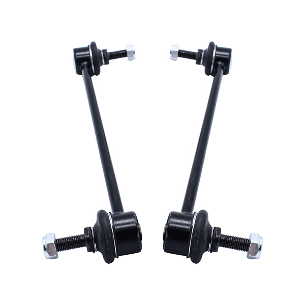2 pcs Stainless Steel Front Sway Bar Links Tie Rod Stabilizer Bar Suspension Kit Link Sway Bar Front Suspension Sway Bar for Skoda FABIA RAPID ROOMSTER for Fox POLO Vehicle