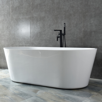 White Acrylic Oval 150 * 80 *  58 cm Bathtub Without Base 822