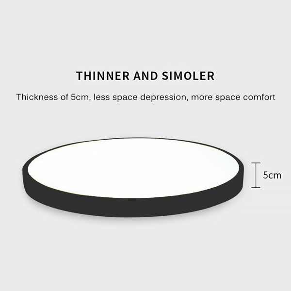 Round Ceiling Light Remote Controlling Adjustable Simple Ceiling Light