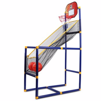Kids Portable Basketball Hoop Stand Set Household Shooting Machine
