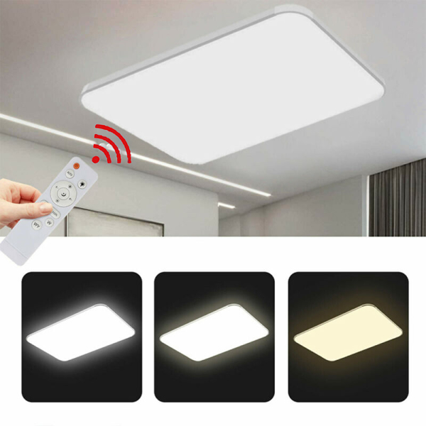 72W Acrylic Ceiling Light 220V Rectangle Ceiling Lamp Stepless Dimming LED Ceiling Light Room Roof Lamp Simple Style Rectangle Roof Led for Home Living Room Bedroom