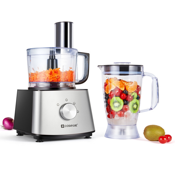 9-in-1 Variable Speed ​​Food Processor Silver