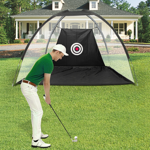 Outdoor Waterproof Folding Golf Training Target Practice Net Black