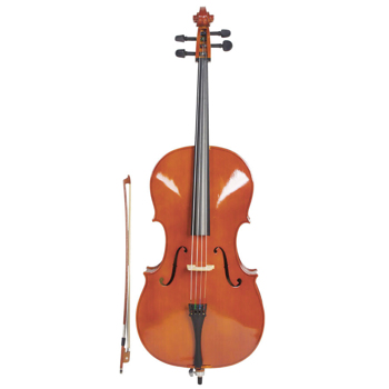 1/2 Acoustic Cello   Bag   Bow   Rosin Natural