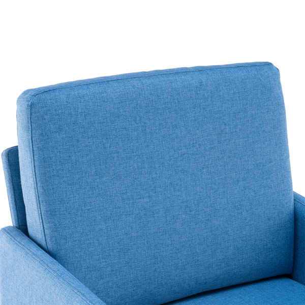 FCH Lounge Chair, Comfy Single Sofa Accent Chair for Bedroom Living Room Guestroom, Blue