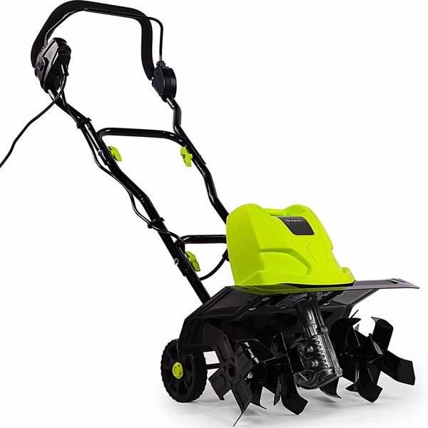 Electric 1500W Tiller, Upgraded Foldable Garden Soil Cultivator Rotavator with 6 Sharp Blades, 40cm Cutting Width, 22cm Tilling Depth, 10m Power Cable for Garden Lawn, Soil Loosening