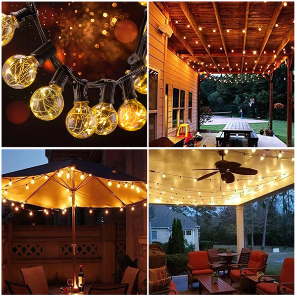 LED Fairy Light Bulb Outdoor Wedding Party Light Home Decor Garden Globe Lamp