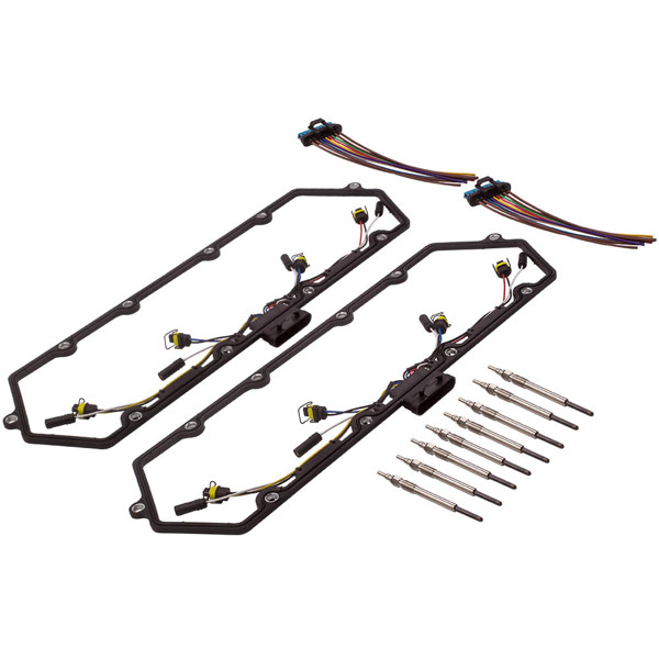 Vavle Cover Gasket & Glow Plugs Kit for Ford 7.3L Truck F250 F350 E250 1999-2003